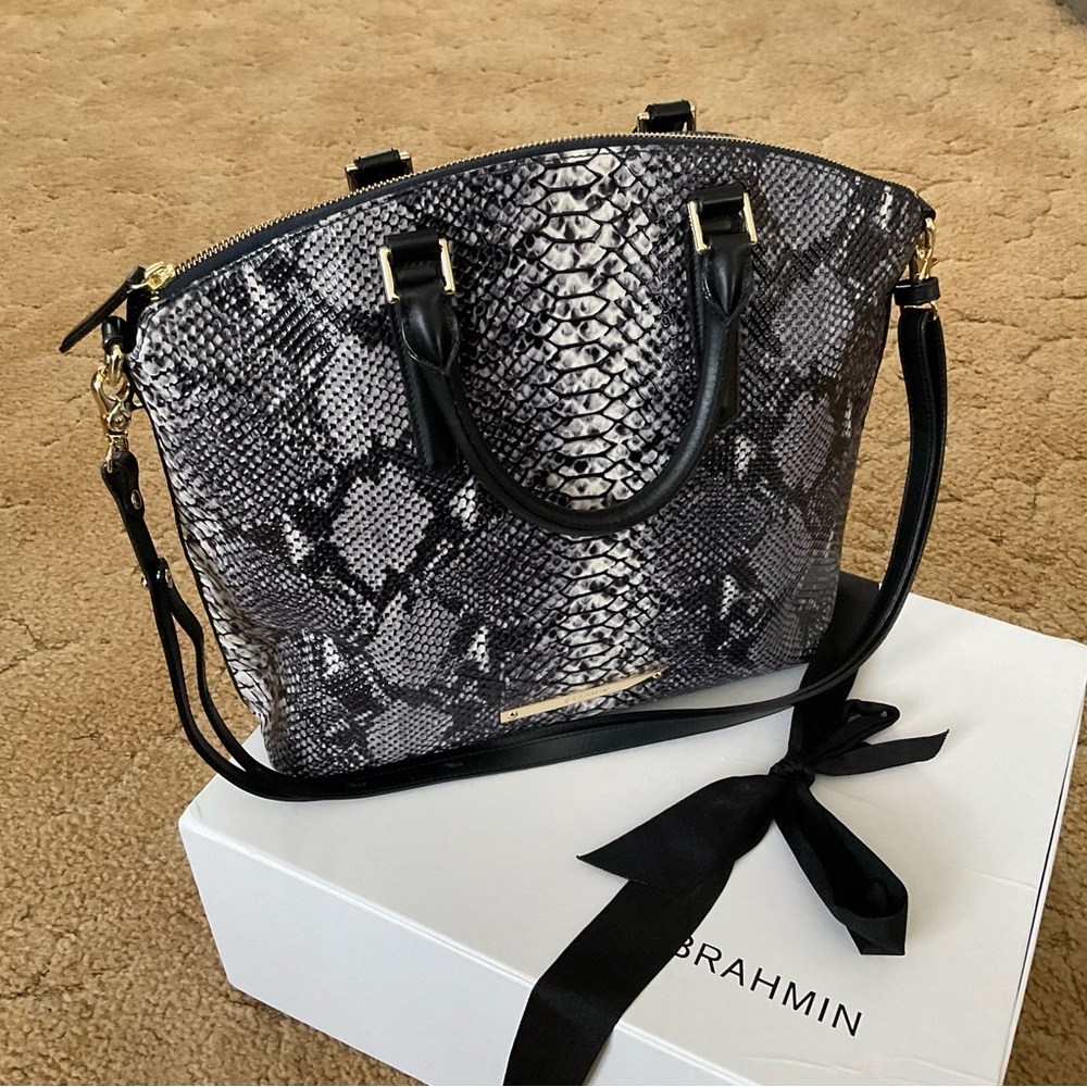 Beautiful Brahmin Large Duxbury Tote! Black Seville!